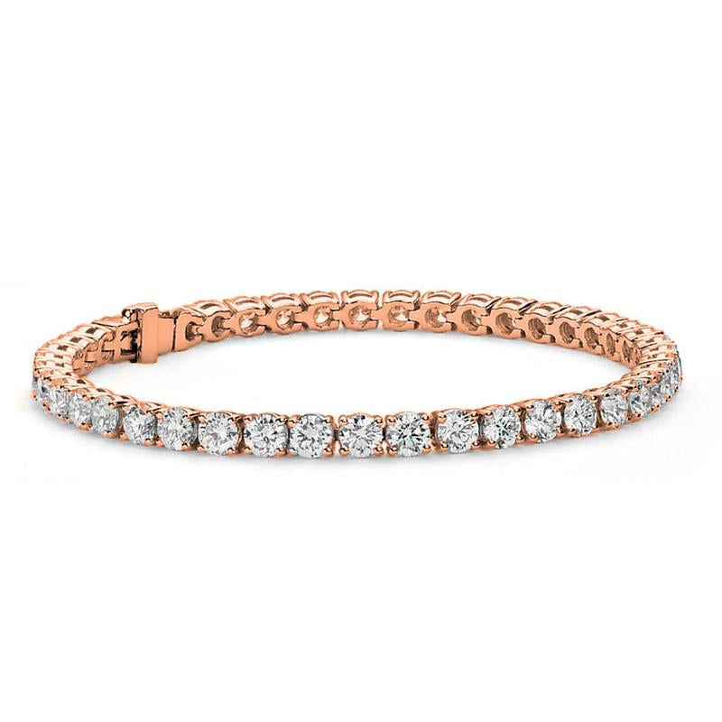 Olivia 18K White Gold Plated Tennis Bracelet with Simulated Diamond Crystals