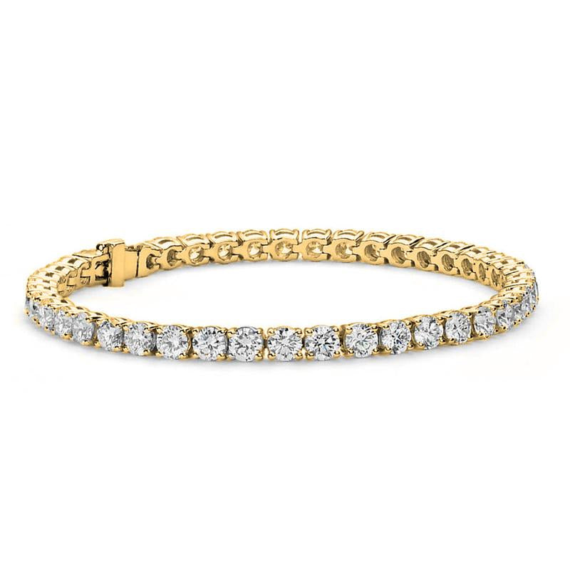 Olivia 18K White Gold Plated Tennis Bracelet with Simulated Diamond Crystals